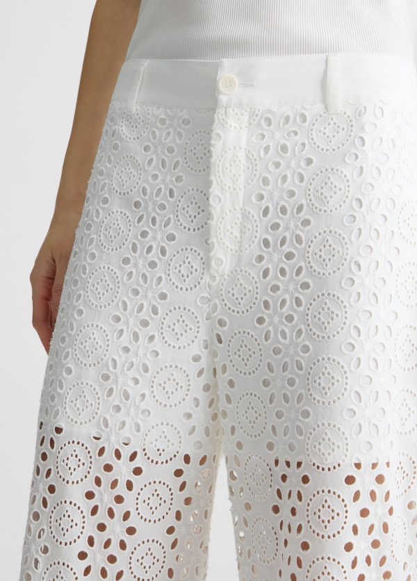 Pantalone LIU JO modello UA5282T2182 colore 11111 bianco - immagine 3