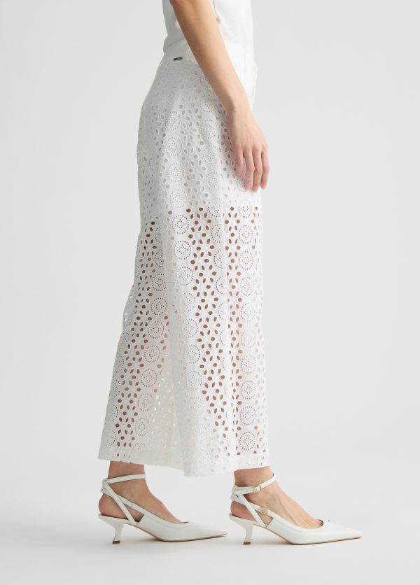 Pantalone LIU JO modello UA5282T2182 colore 11111 bianco - immagine 4