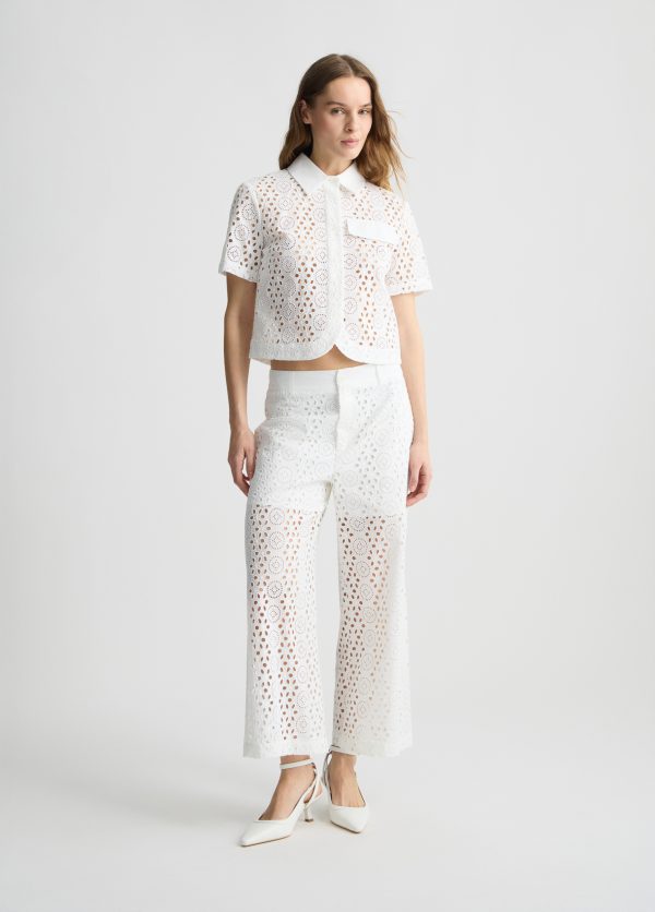 Pantalone LIU JO modello UA5282T2182 colore 11111 bianco - immagine 6