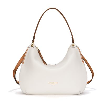 Borsa NANNINI articolo 18617 YARA- X colore bianco/cognac