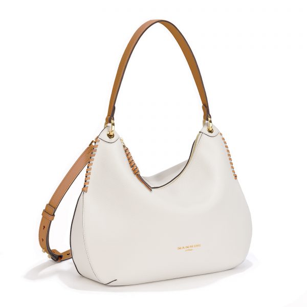Borsa NANNINI articolo 18617 YARA- X colore bianco/cognac - immagine 2