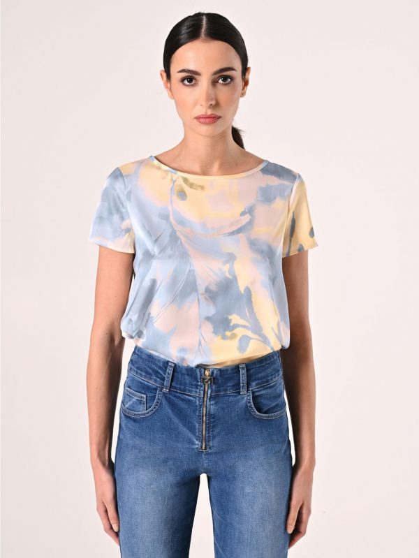 Blouse m/m RINASCIMENTO modello CFC0123606 colore azzurro - immagine 2