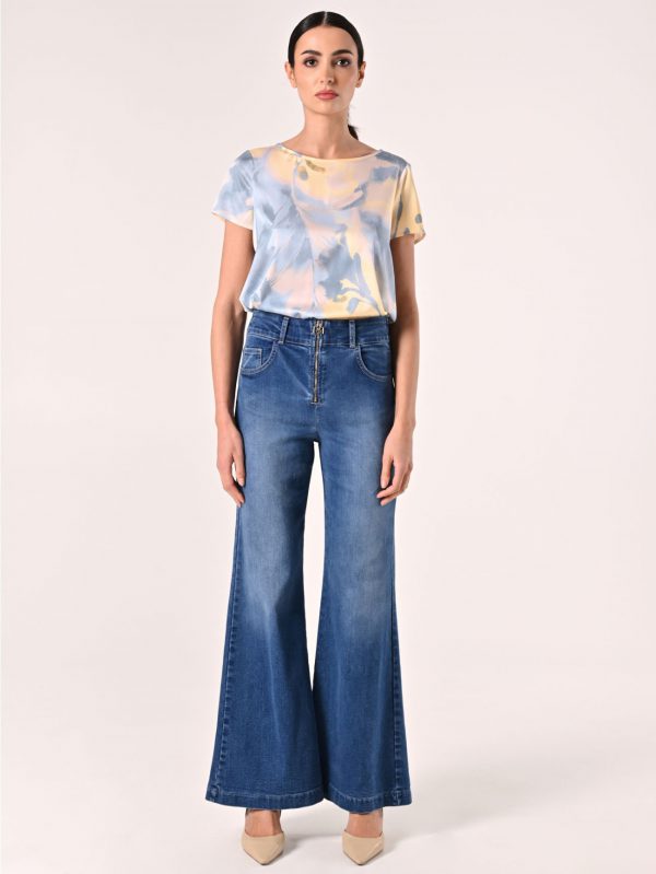 Blouse m/m RINASCIMENTO modello CFC0123606 colore azzurro - immagine 4