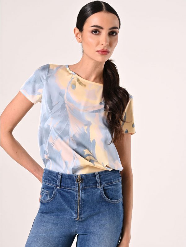 Blouse m/m RINASCIMENTO modello CFC0123606 colore azzurro - immagine 6