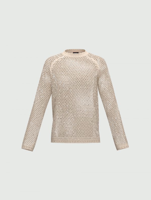 Maglia girocollo GOLENA modello GOLENA colore 001 - immagine 5