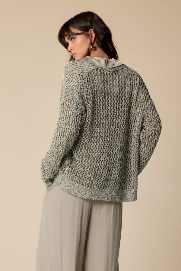 Cardigan KOCCA modello MIRANOVA colore corda - immagine 3