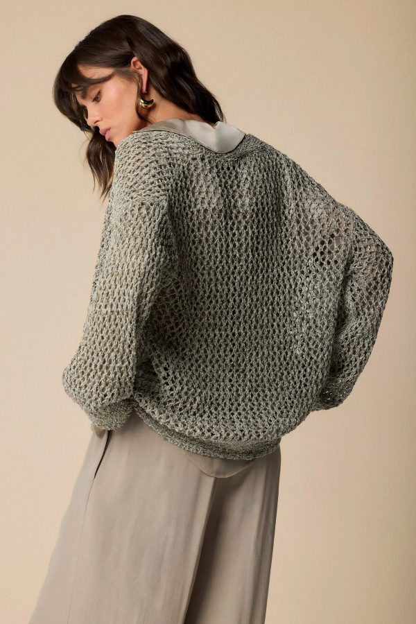 Cardigan KOCCA modello MIRANOVA colore corda - immagine 4
