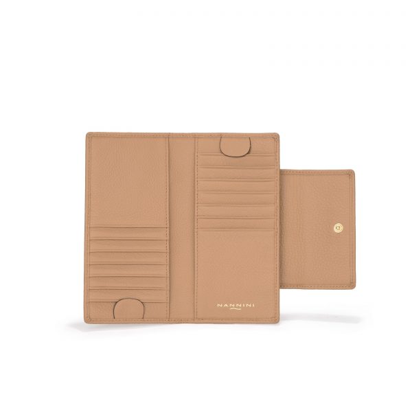 Portafoglio NANNINI articolo QB1015 WALLIS colore camel - immagine 2