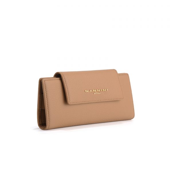 Portafoglio NANNINI articolo QB1015 WALLIS colore camel - immagine 3
