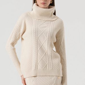 Maglia collo alto FRACOMINA FR25WT7035K50201 colore 508 vanilla