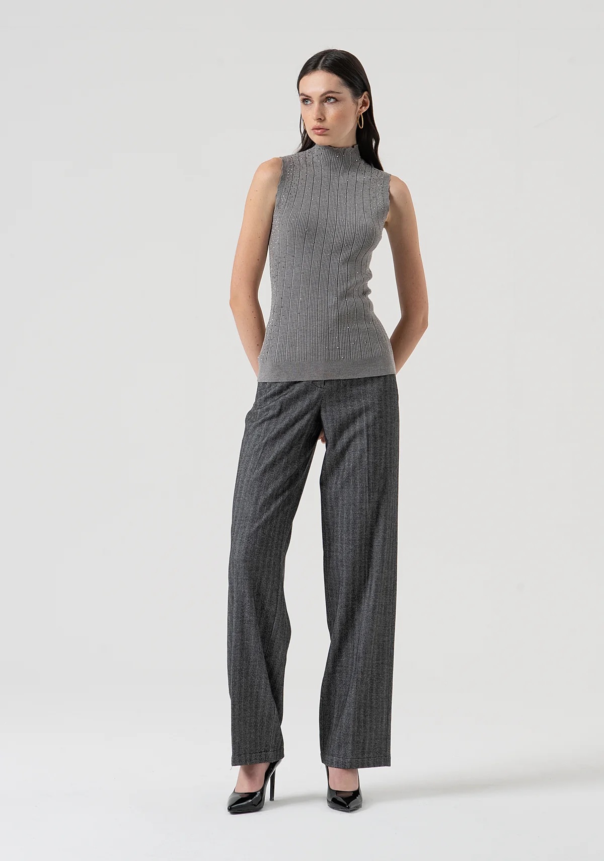 Pantalone FRACOMINA FR25WV2004W492W5 colore 199 greymelange