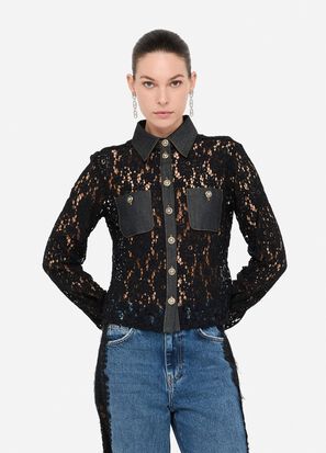 Camicia m/l LIUJO UF5169J4078 colore 88000 denim nero