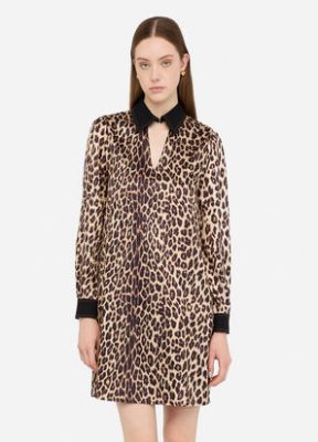 Abito LIUJO UF5209T082A colore 87473 den. black cheeta was