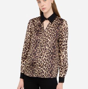 Camicia m/l LIUJO UF5210T082A colore 87473 den. black cheeta was