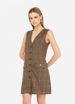 Abito LIUJO MF5160T4335 colore P9002 micro c.cioc/beige/b