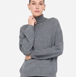 Maglia collo alto LIUJO MF5234MA27R colore 04485 gray melange