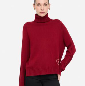 Maglia collo alto LIUJO MF5445MS76L colore 91650 pepper