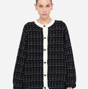 Cardigan LIUJO MF5370MA25R colore P9017 black metal fantasy