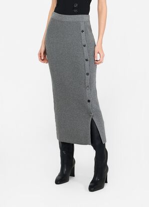 Gonna LIUJO MF5372MS99E colore 02050 grigio medio melange