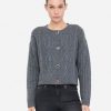 Cardigan LIUJO MF5423MS040 colore 02050 grigio medio melange