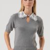Maglia girocollo FRACOMINA FR25WT7006K50401 colore T65 greymelange