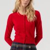 Maglia aperta FRACOMINA FR25WT8004K47301 colore T51 redwine