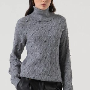 Maglia collo alto FRACOMINA FR25WT7036K502R9 colore 159 grey melange