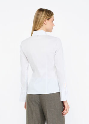 Camicia m/l LIUJO MF5405T2432 colore 11111 bianco - immagine 2