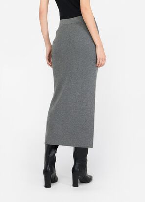 Gonna LIUJO MF5372MS99E colore 02050 grigio medio melange - immagine 2