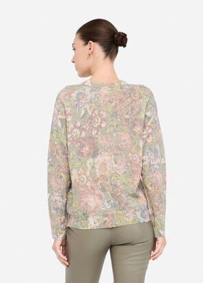 Maglia girocollo LIUJO MF5485MA17R colore P9016 sanderson print lux - immagine 2