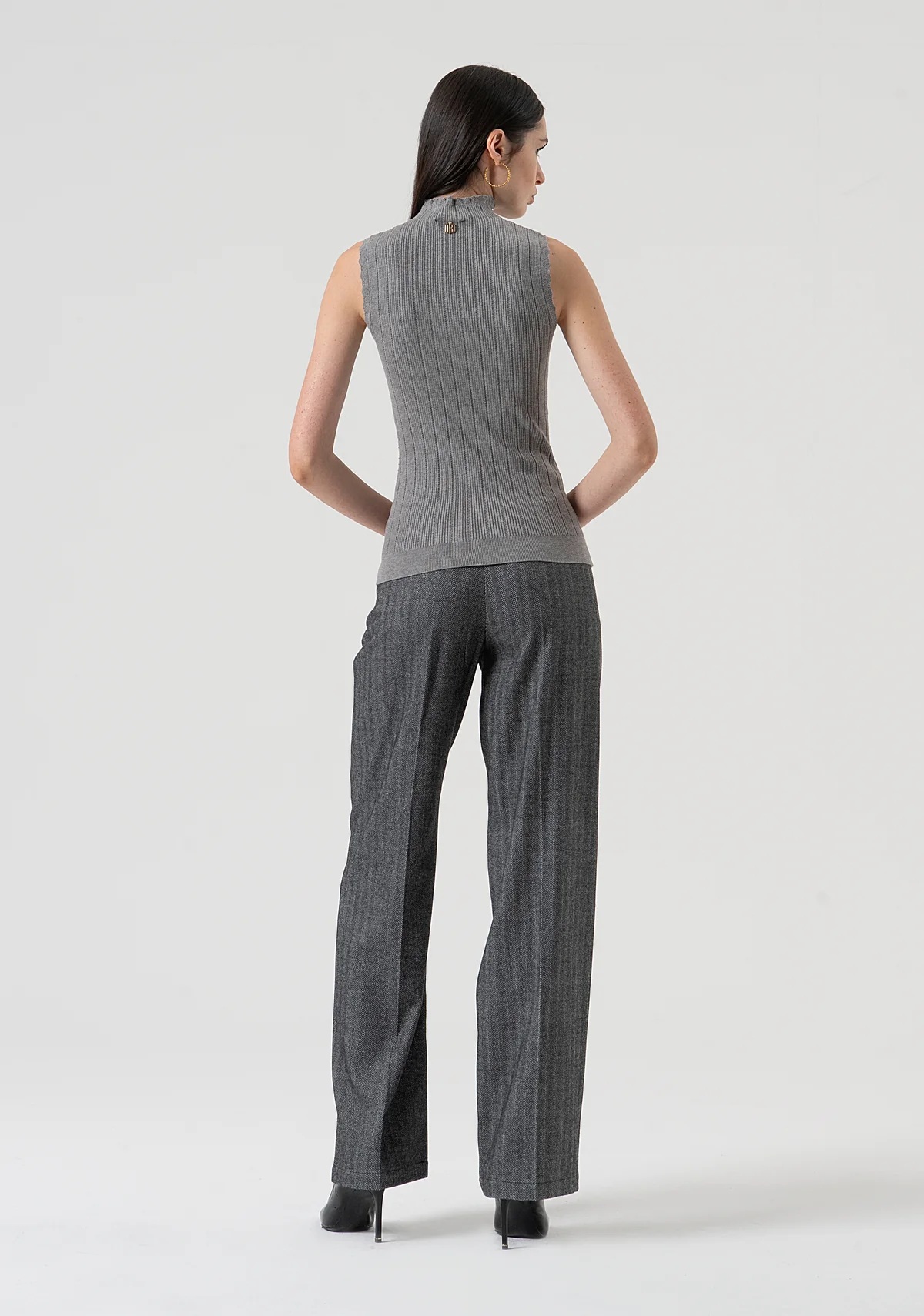 Pantalone FRACOMINA FR25WV2004W492W5 colore 199 greymelange - immagine 3