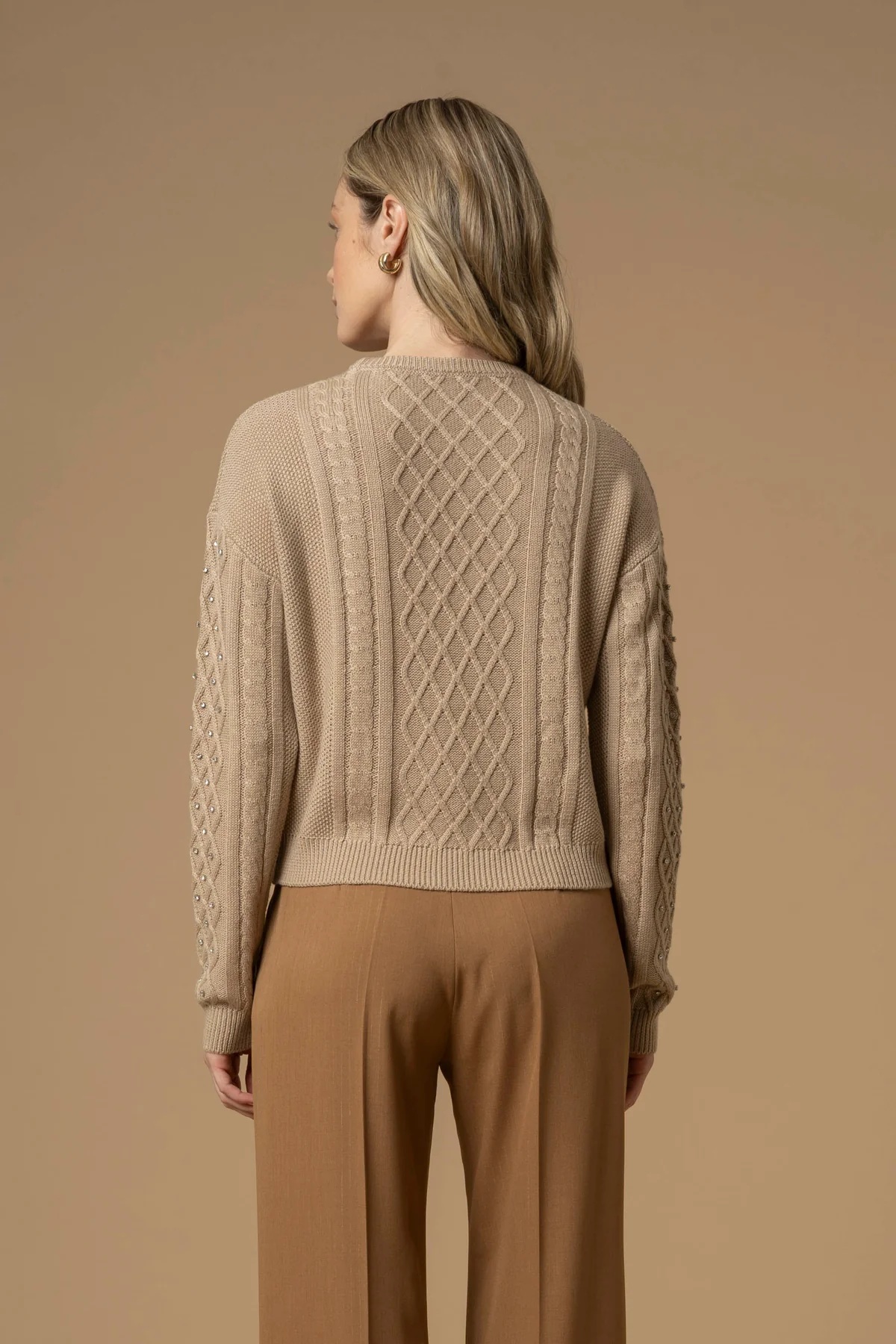 Maglia girocollo KOCCA EMILIANA colore 40001 miele - immagine 4