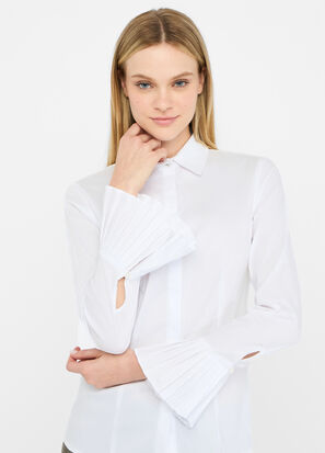 Camicia m/l LIUJO MF5405T2432 colore 11111 bianco - immagine 3
