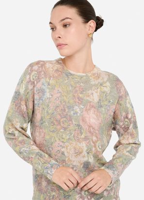 Maglia girocollo LIUJO MF5485MA17R colore P9016 sanderson print lux - immagine 3