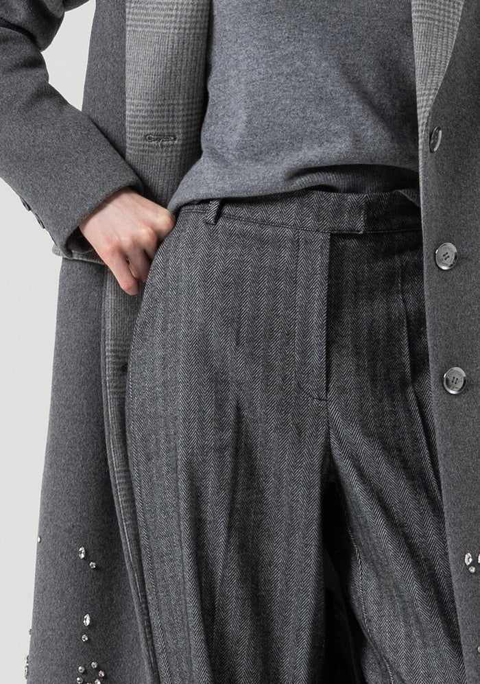 Pantalone FRACOMINA FR25WV2004W492W5 colore 199 greymelange - immagine 4