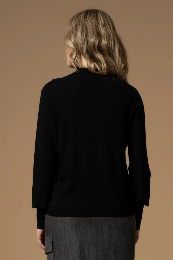 Maglia collo alto KOCCA EGERIA colore 00016 nero - immagine 4