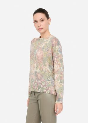 Maglia girocollo LIUJO MF5485MA17R colore P9016 sanderson print lux - immagine 4