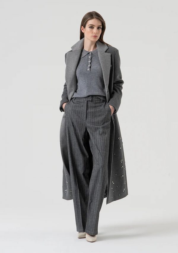 Pantalone FRACOMINA FR25WV2004W492W5 colore 199 greymelange - immagine 5