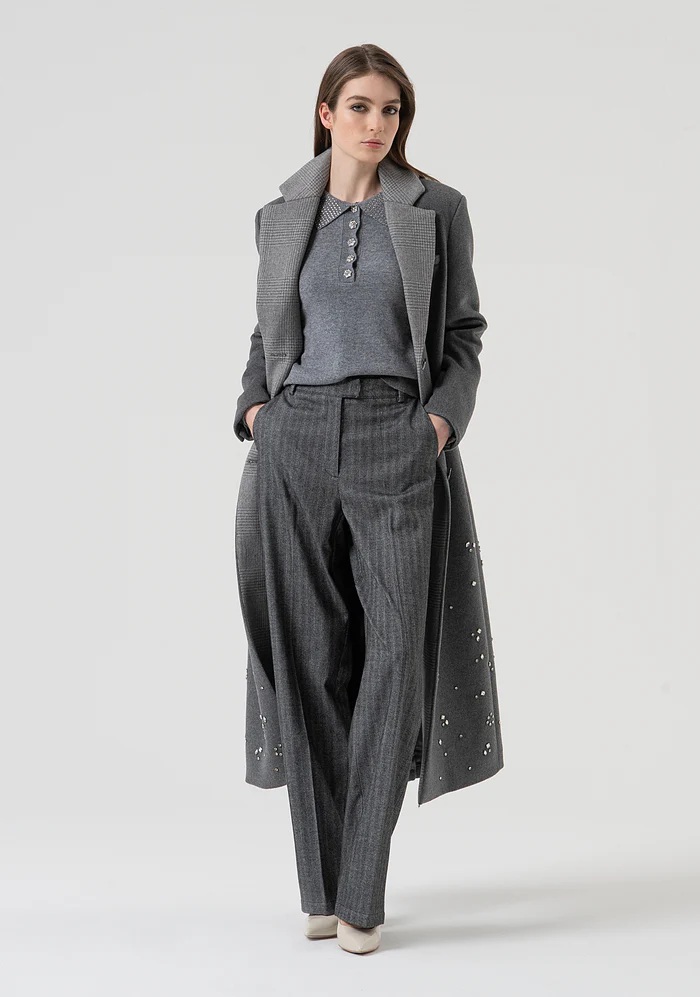 Pantalone FRACOMINA FR25WV2004W492W5 colore 199 greymelange - immagine 5