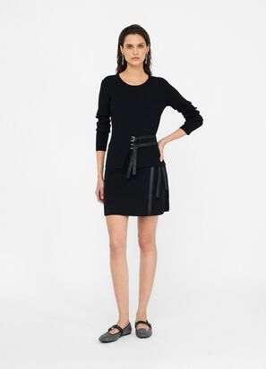 Maglia girocollo LIUJO MF5042MS55N colore 22222 nero - immagine 7