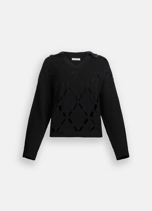 Maglia polo LIUJO MF5038MS009 colore 22222 nero - immagine 7