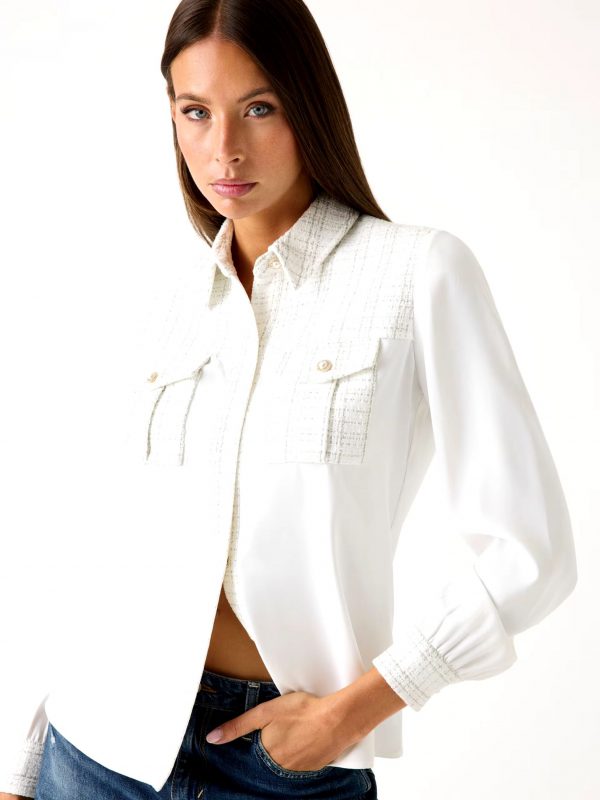 Camicia m/l GUESS W5BH55W2382 colore F0YK - immagine 3
