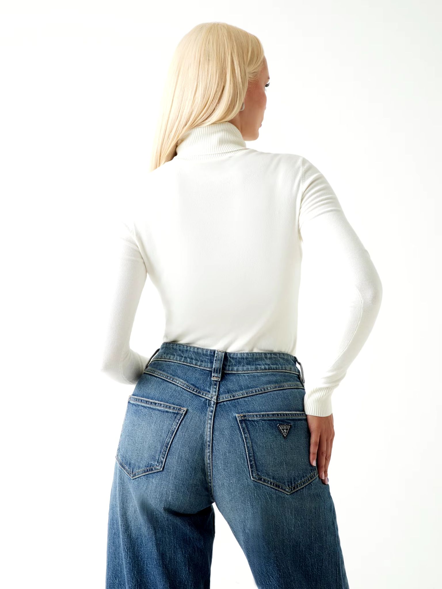 Maglia collo alto GUESS W5BR39Z2NQ2 colore G012 - immagine 2