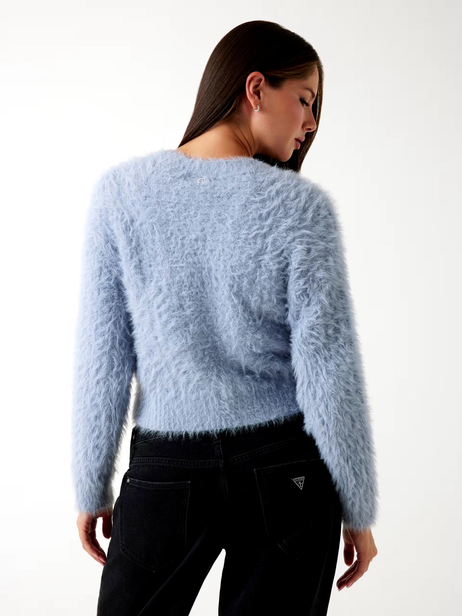 Maglia aperta GUESS W5BR0DZ3BH0 colore G1O6 - immagine 2