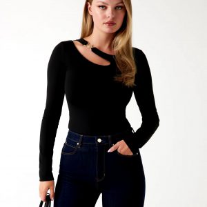 Maglia girocollo GUESS W5BP18KC7M2colore JBLK