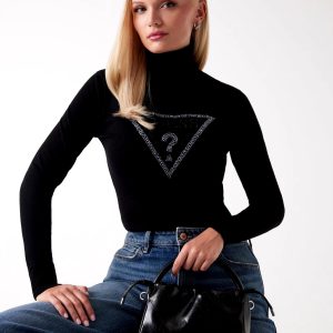 Maglia collo alto GUESS W5BR39Z2NQ2 colore JBLK