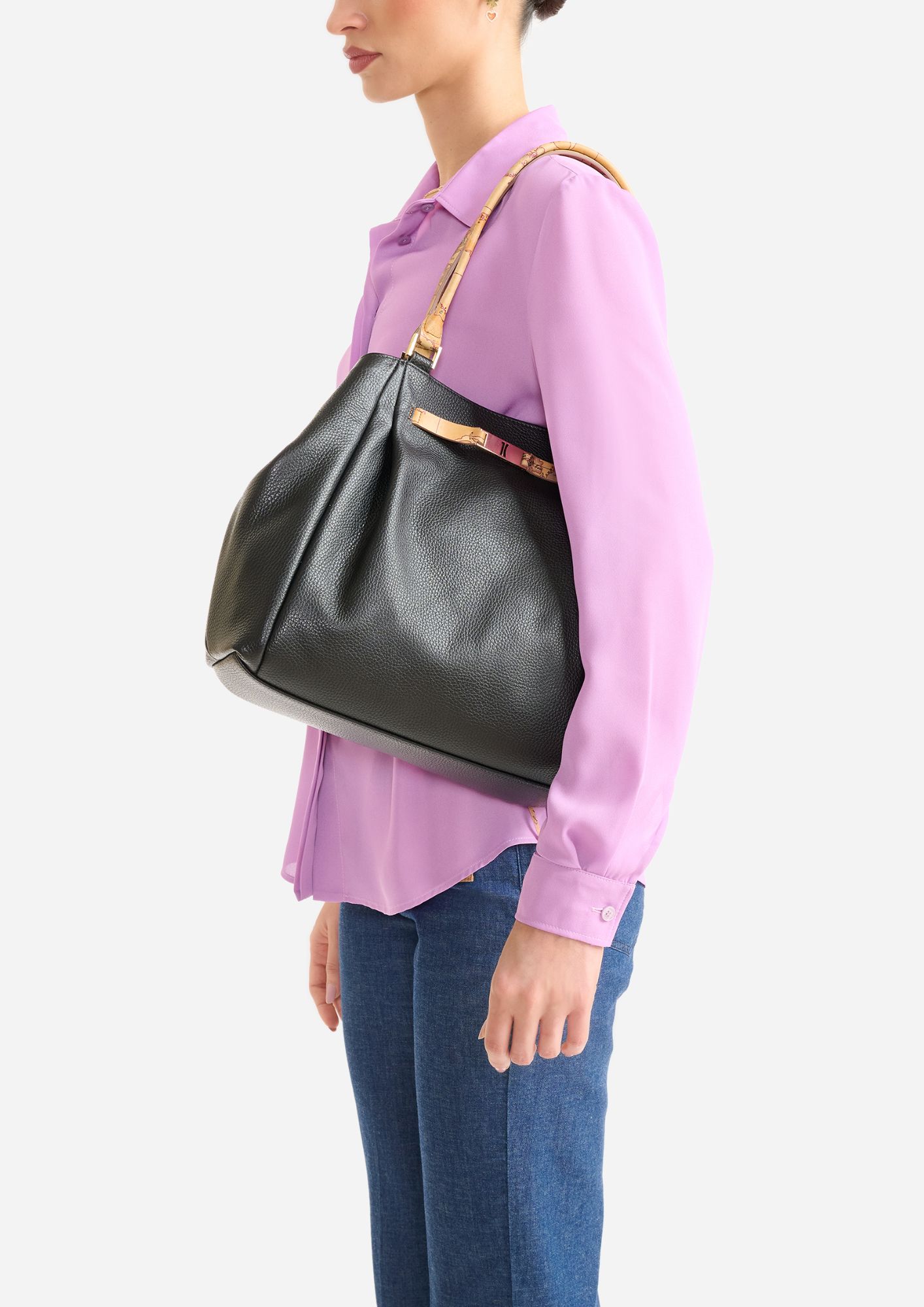 Borsa ALVIERO MARTINI modello LF01 S630 colore 0001 - immagine 5