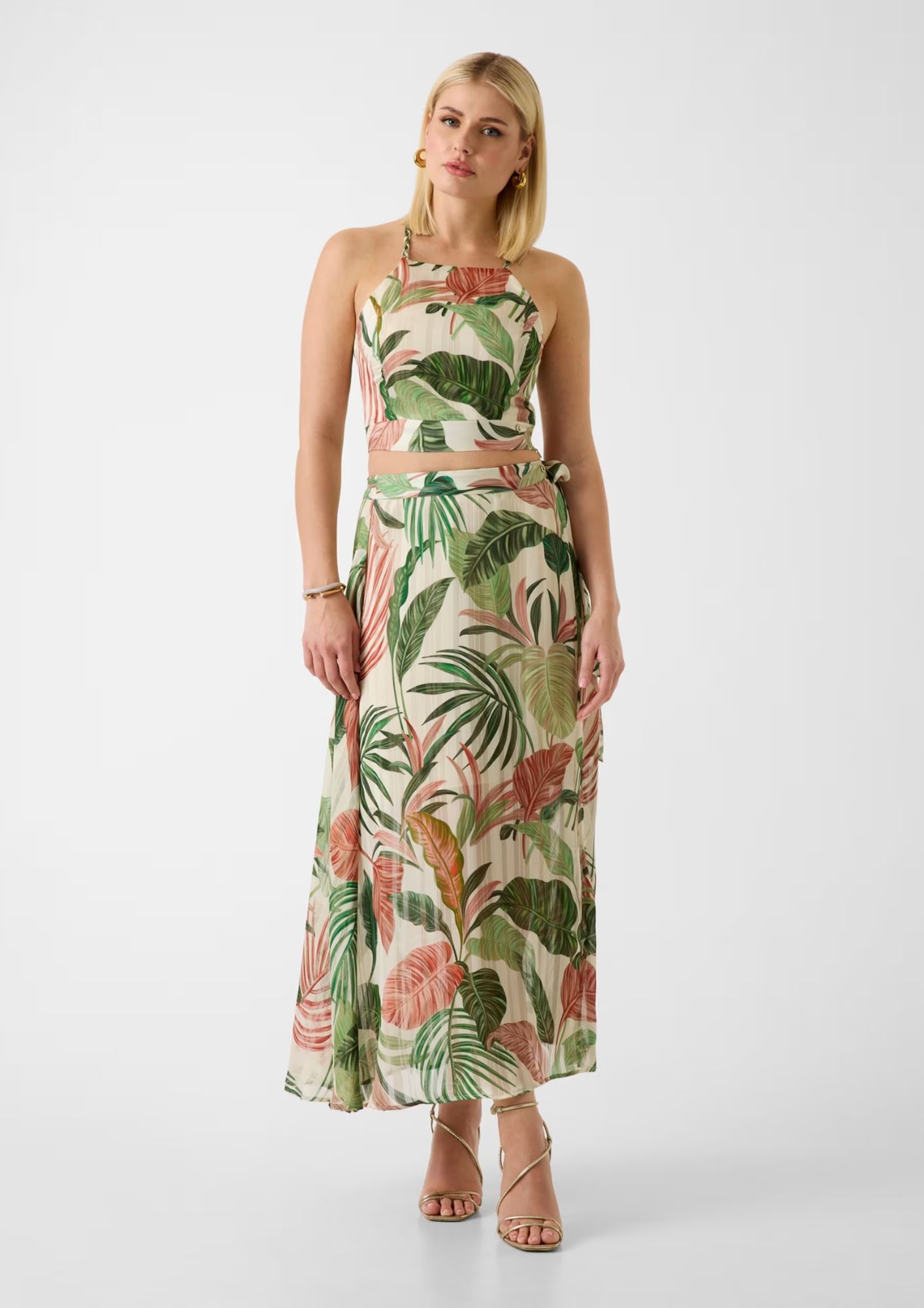 Top GUESS modello W5GH74 WH9Z2 colore PMIE - immagine 2