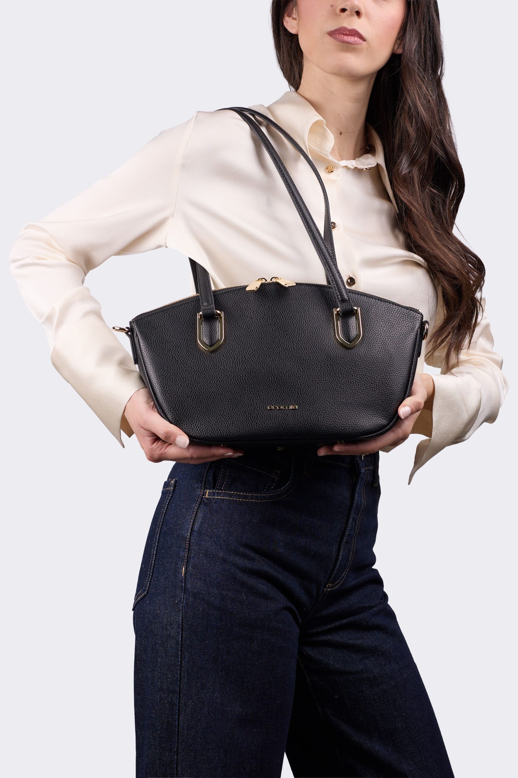 Borsa CROMIA modello 1406345 LADIES BAG MINA 2012 colore 014 NERO - immagine 4