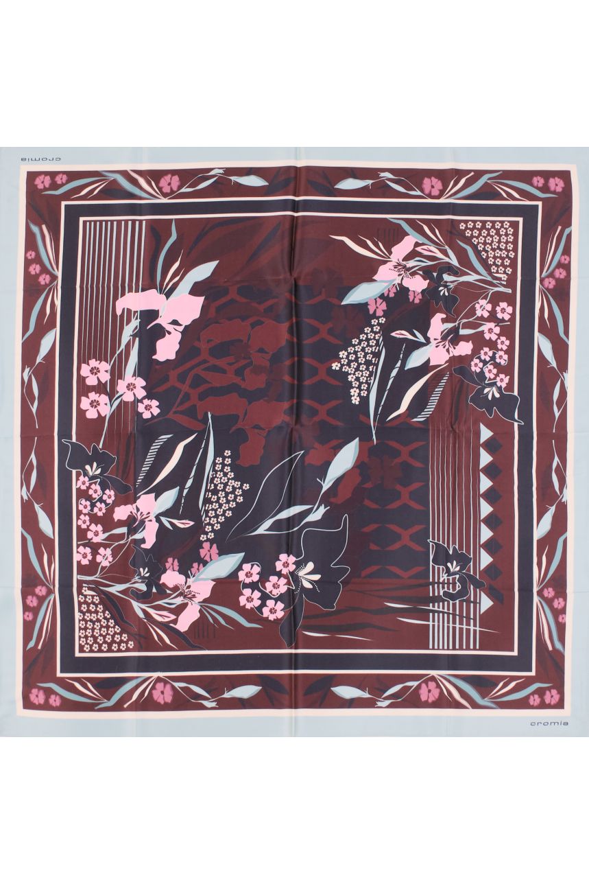 Foulard CROMIA modello OSAKA SETA 100% colore 167 AMARANTO